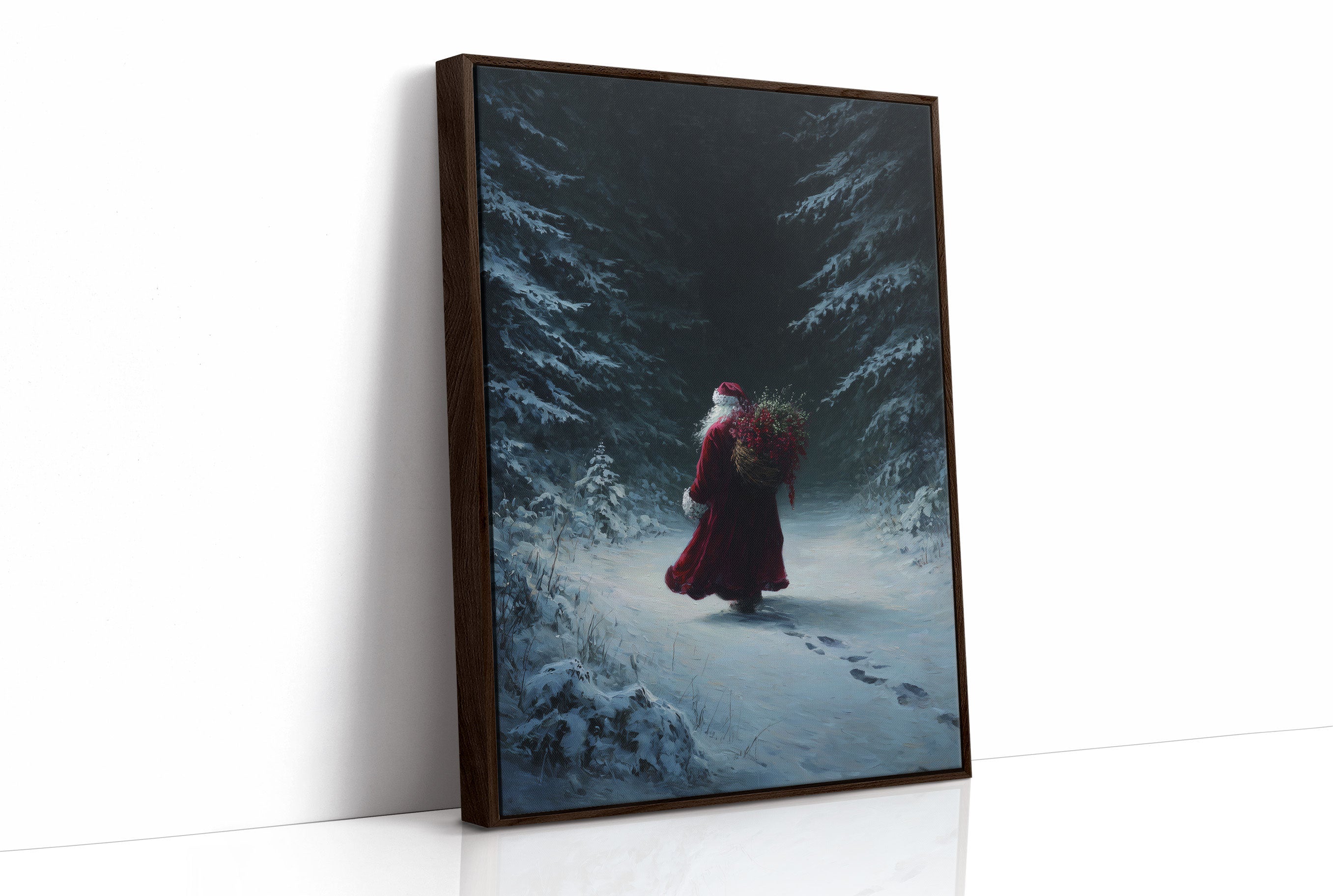 Santa Took the Quiet Path Through the Pines