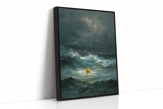 Tiny Yellow Against Raging Seas