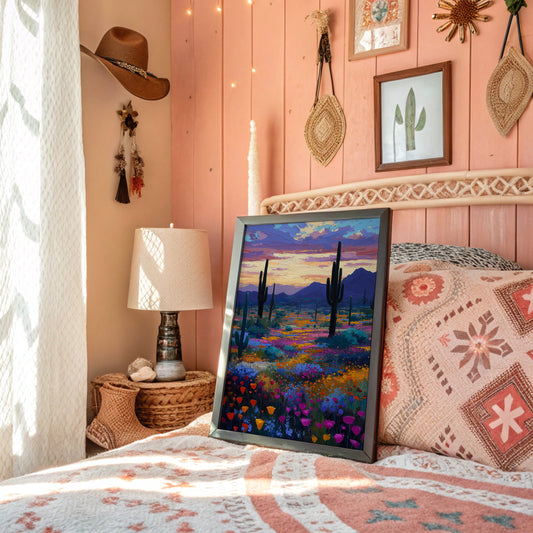 Wildflowers Dance Under Desert Stars