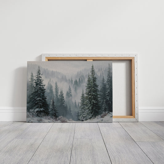 When the Fog Lifted over the Pines