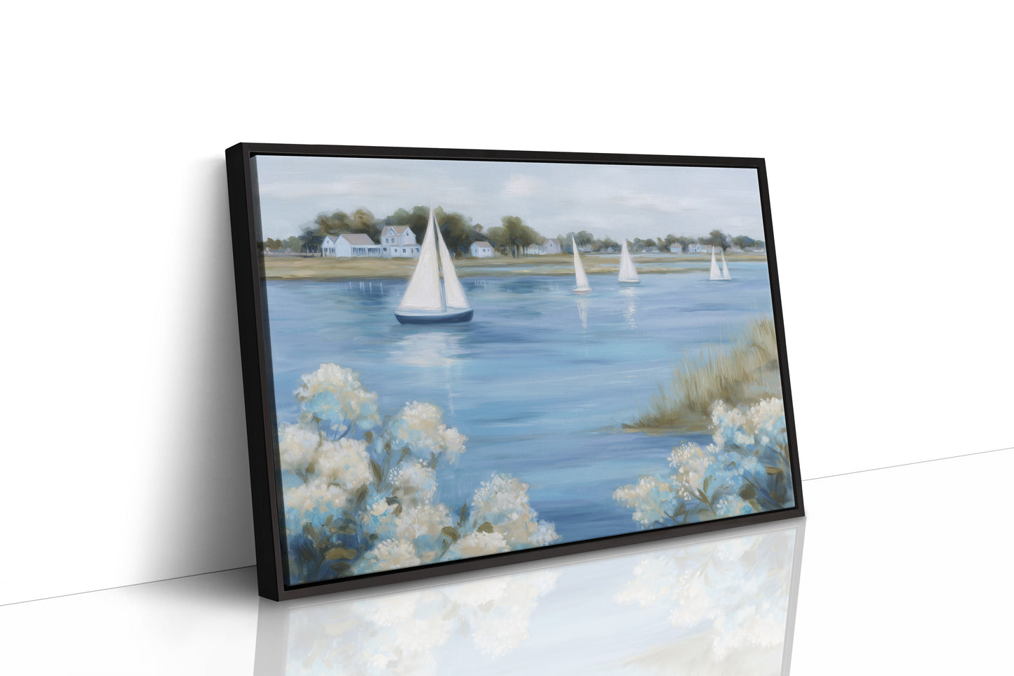 Coastal Symphony in White and Blue