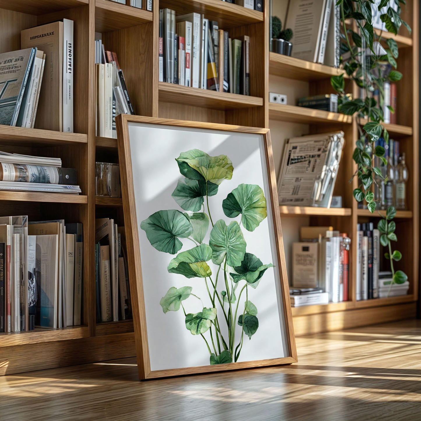 Lotus Leaves Dance In Sunlight