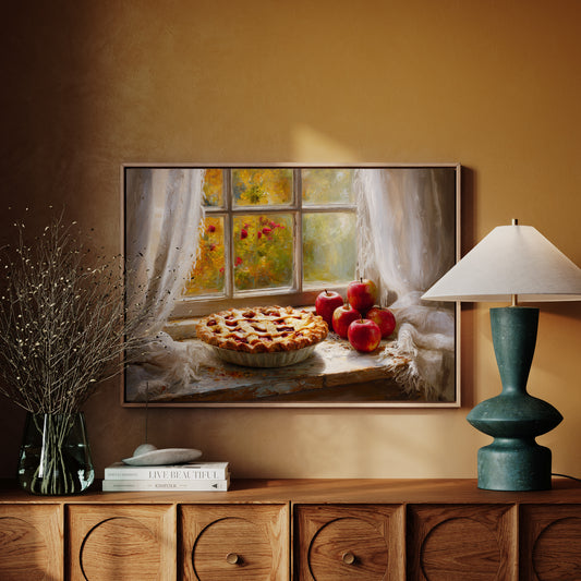 Autumn Pie By Garden Window Light