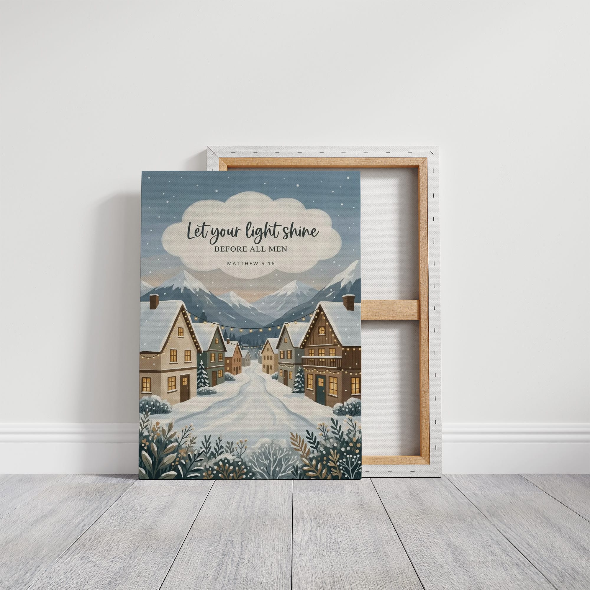 Let Your Light Shine: Snowy Alpine Village