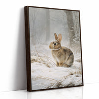 Winter Rabbit Finds Silent Snow