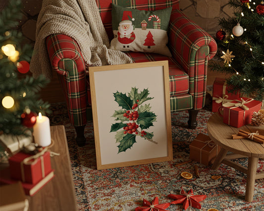 Holly Berries Paint December's Story