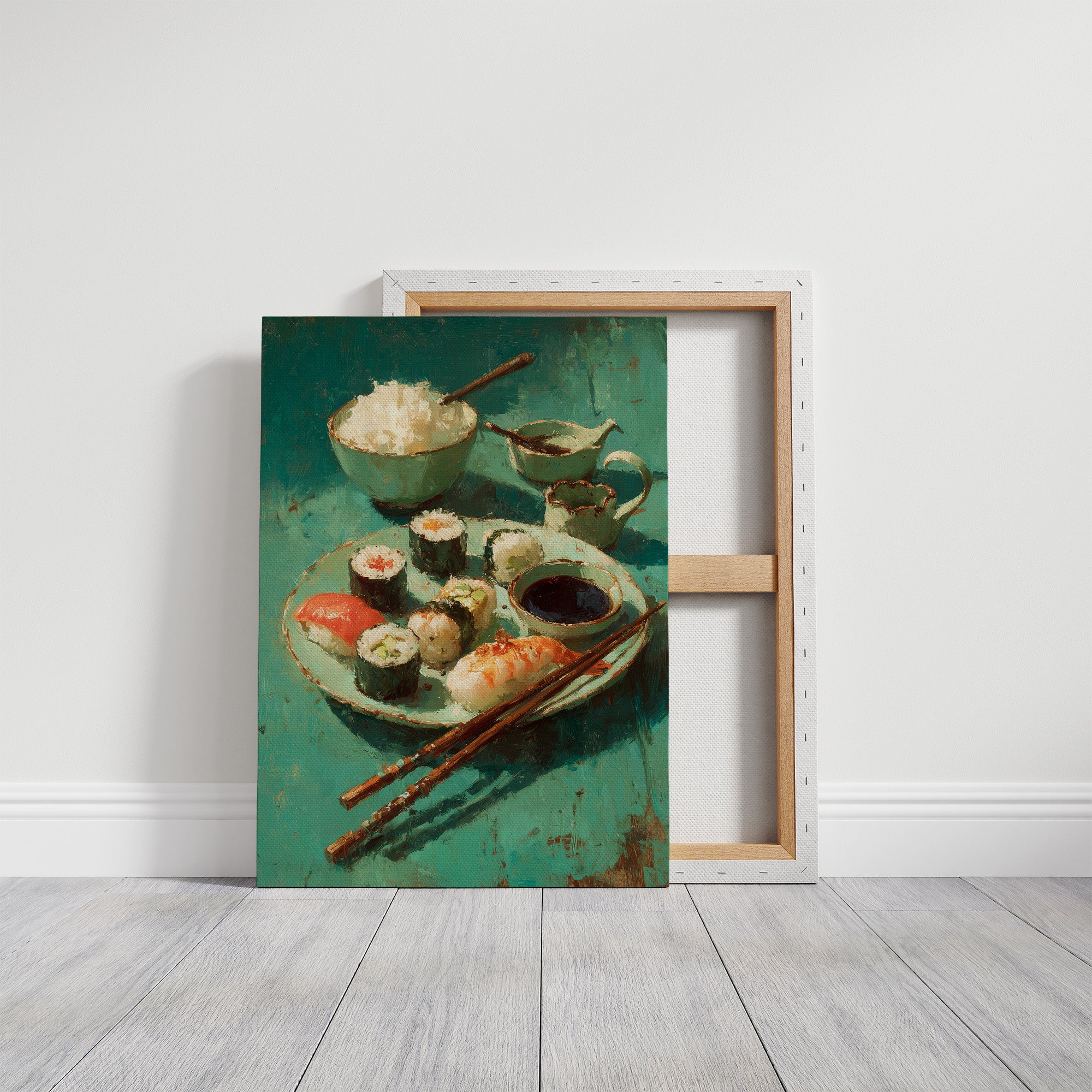 Sushi in Teal Shadow