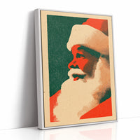 Santa in Profile, Halftone