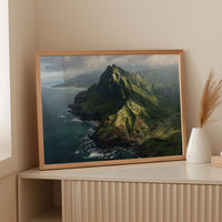 Emerald Peaks Touch Pacific Skies