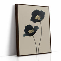 Midnight Blooms with Golden Hearts