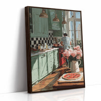 He Cooks, the Peonies Watch