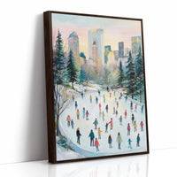 Winter Dancers Beneath City Lights