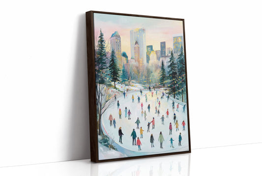 Winter Dancers Beneath City Lights