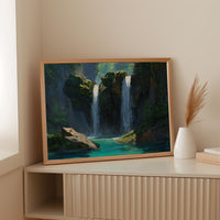 Sacred Waters Dance Between Cliffs