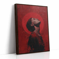 Crimson Halo Against Midnight Walls