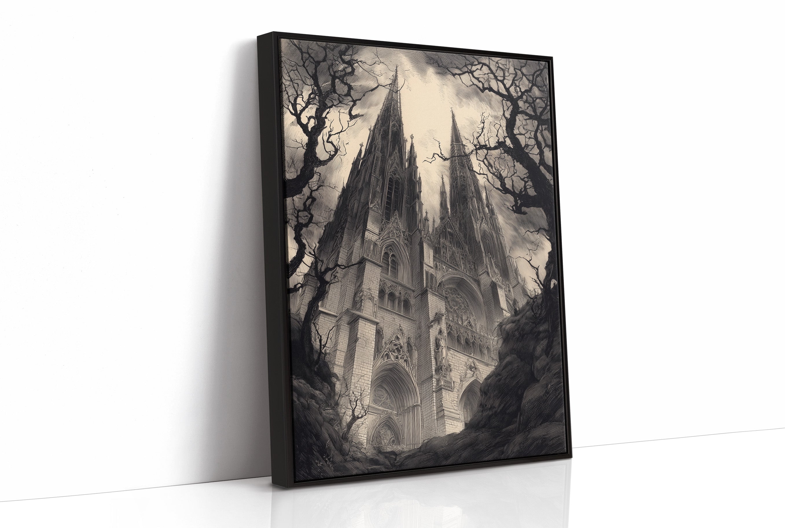Spires Pierce The Gathering Fog