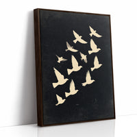 Ivory Wings Against Midnight Sky