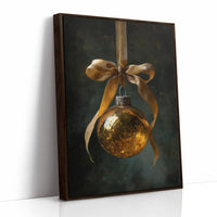 Golden Ornament Holds December's Light