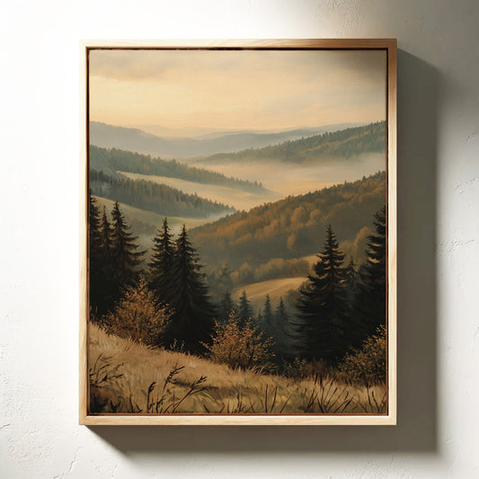 Golden Hues of Distant Valleys