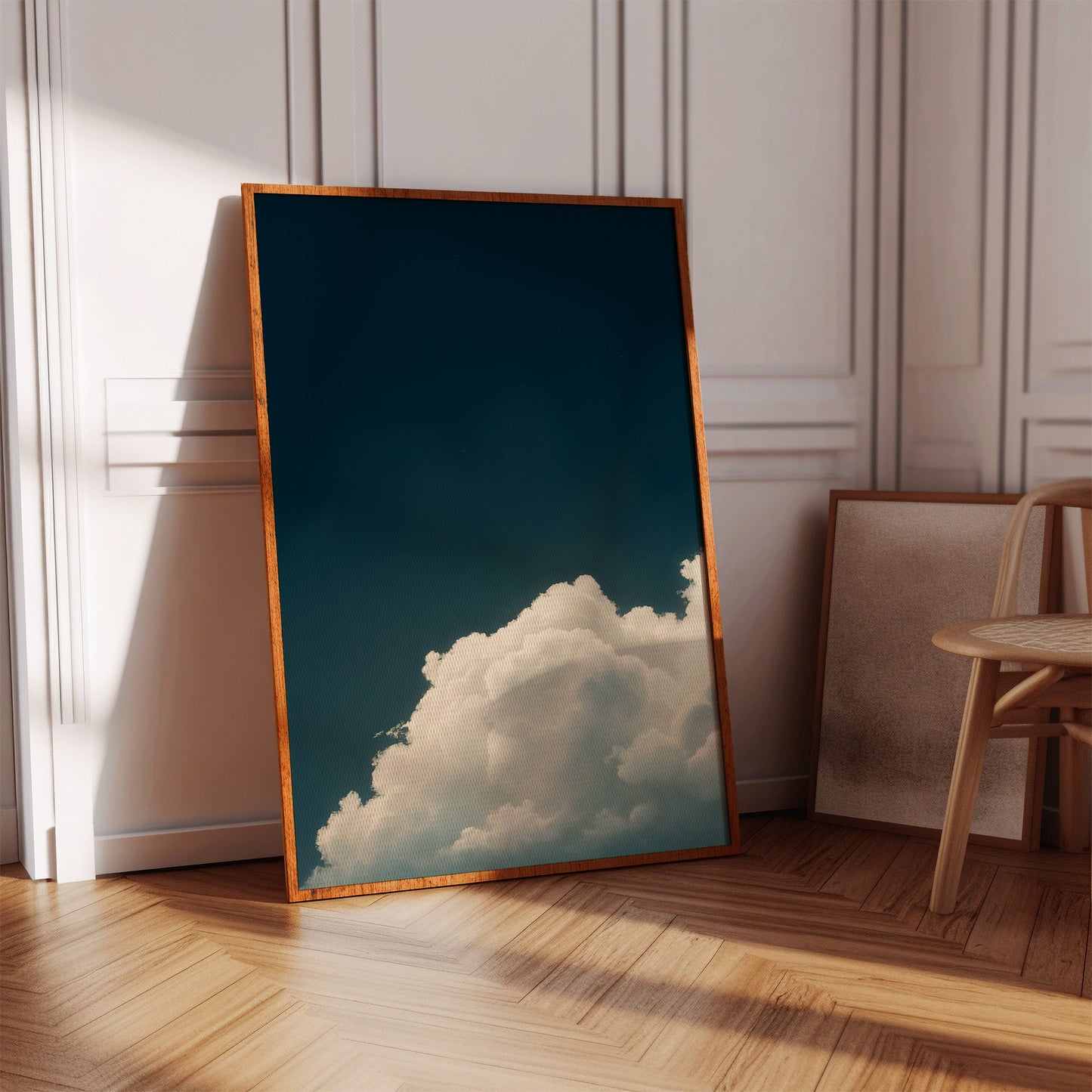 Rising Cloud Beneath Deep Sky