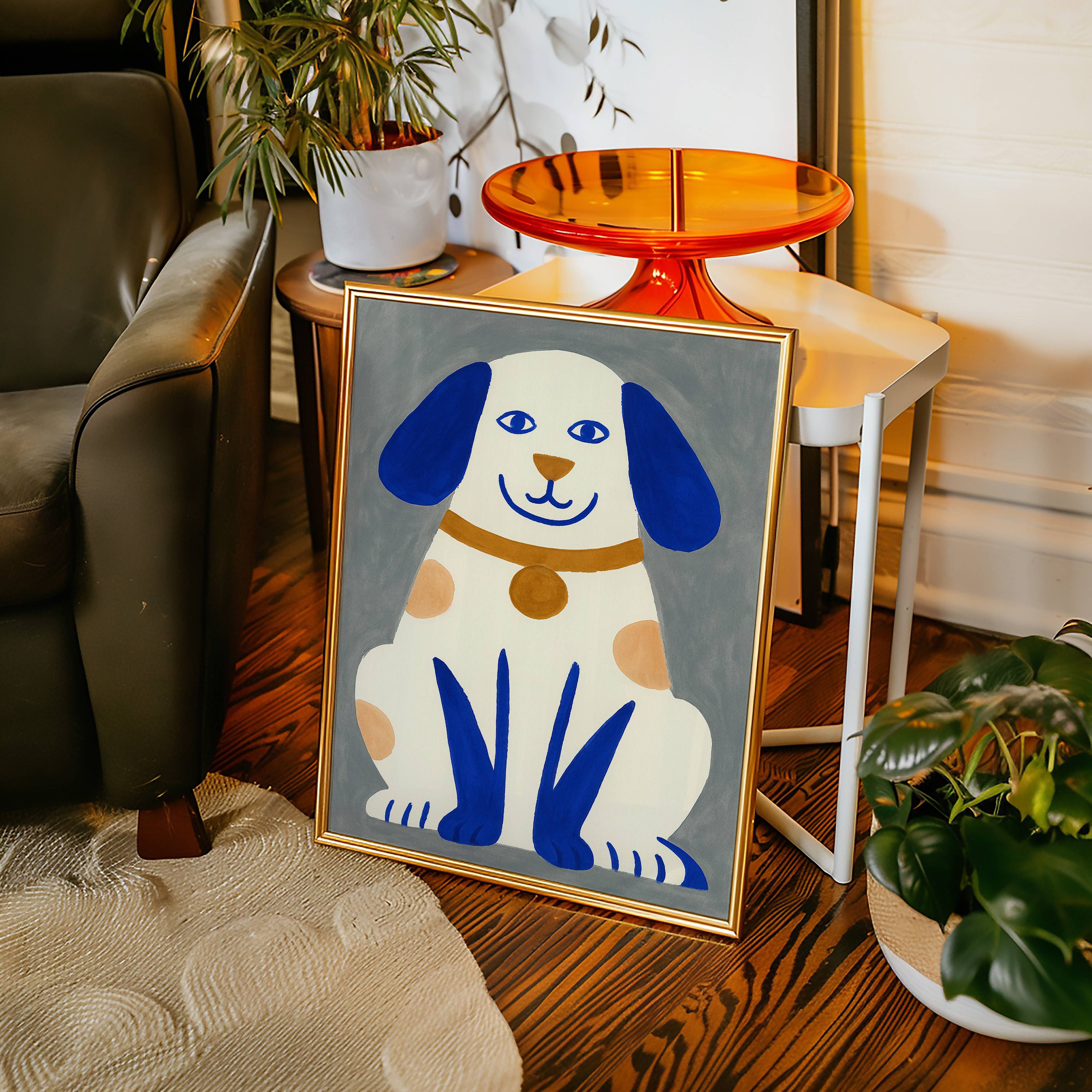 Blue Paws Paint A Happy Tale