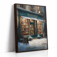 Winter Tales Behind Teal Windows