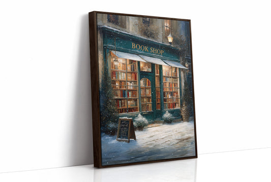 Winter Tales Behind Teal Windows