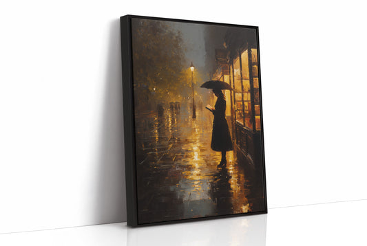 Rain-Soaked Pages After Dusk