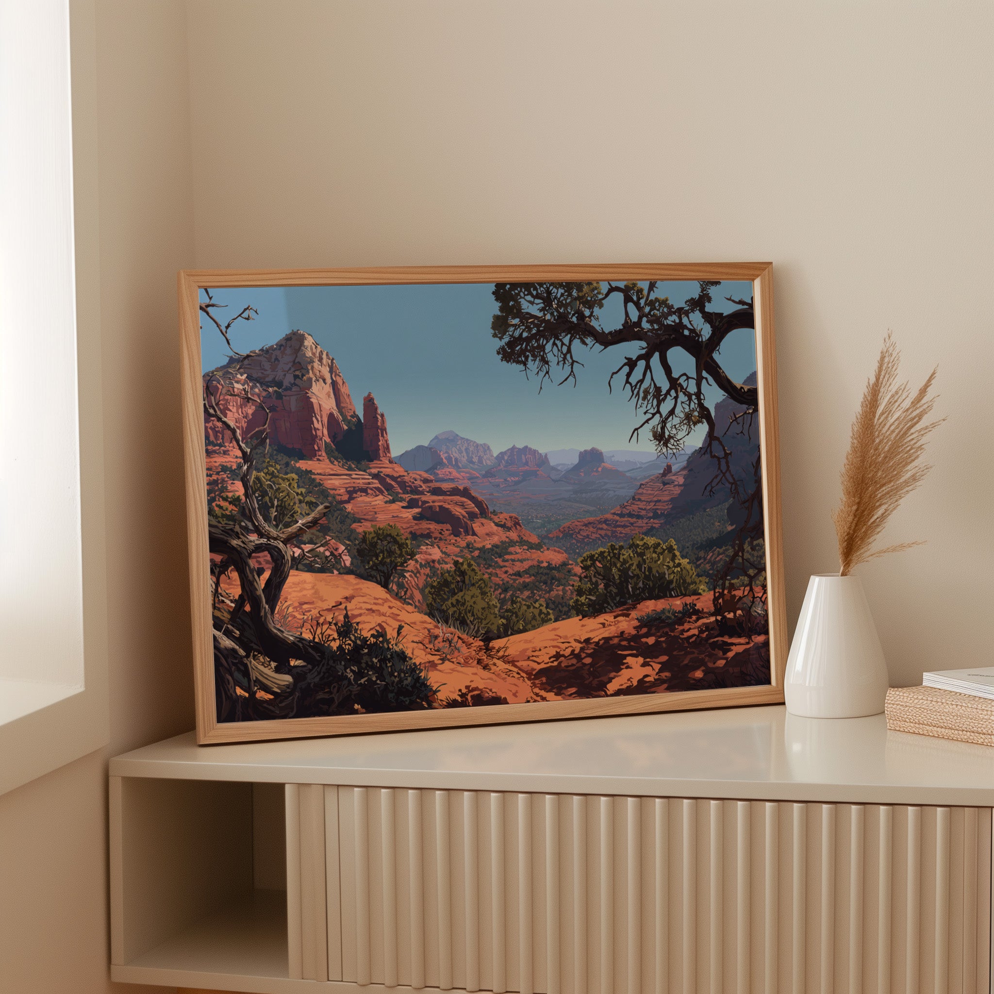 Twisted Juniper Frames Desert Peaks