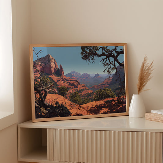 Twisted Juniper Frames Desert Peaks