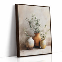 Whispers of Olive: Ceramic Trio in Harmony