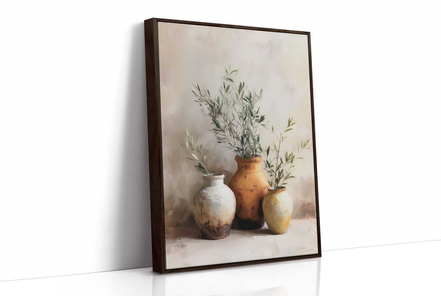 Whispers of Olive: Ceramic Trio in Harmony
