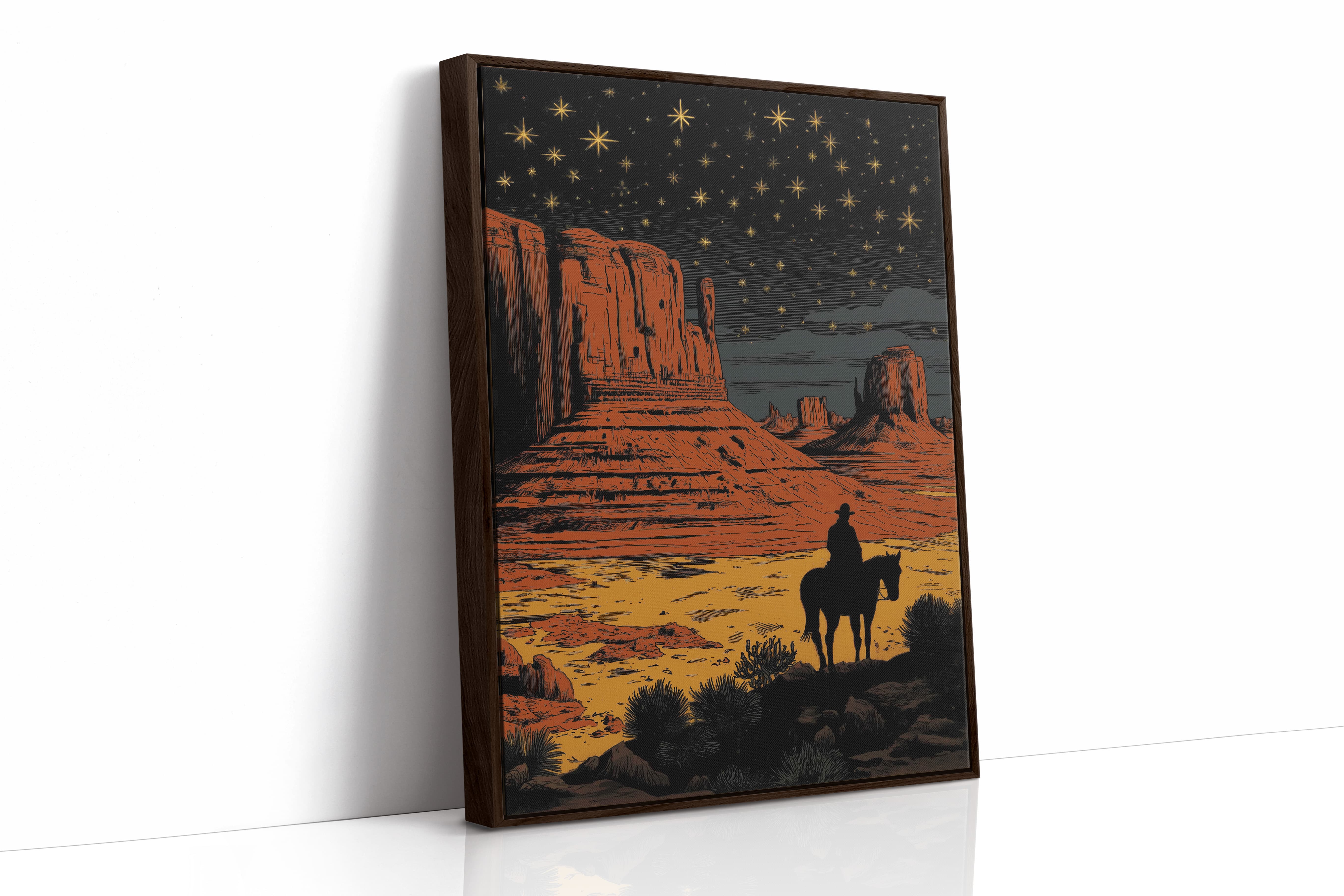 Starlit Trails Through Monument Valley