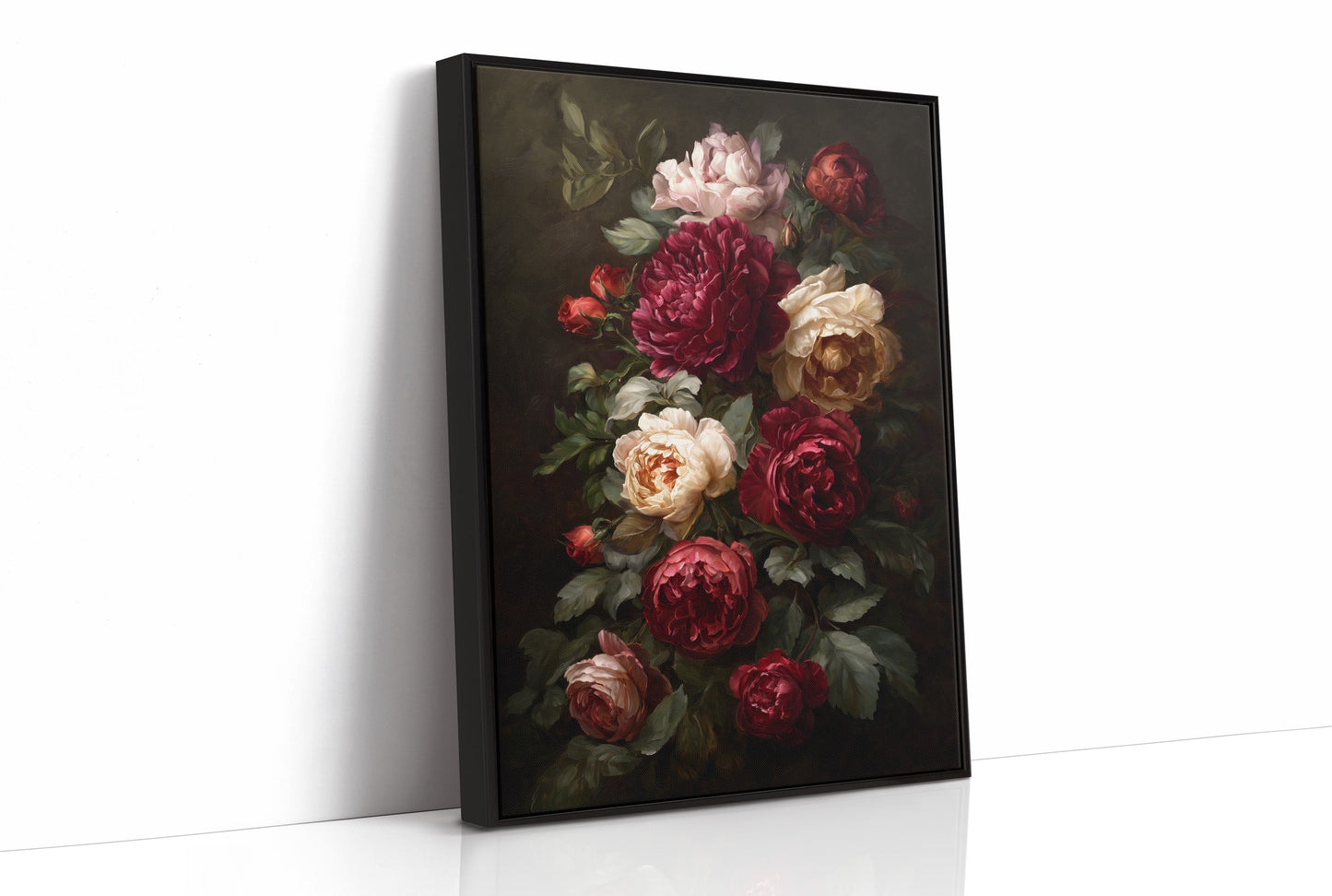 Velvet Blooms Against Midnight Walls