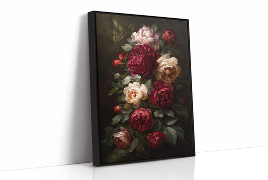 Velvet Blooms Against Midnight Walls
