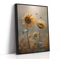 Honey Seekers Among Golden Blooms