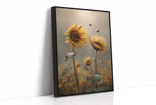 Honey Seekers Among Golden Blooms