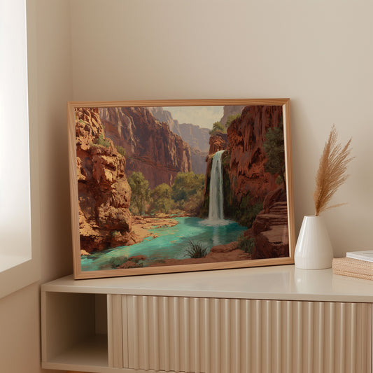 Turquoise Waters Meet Desert Walls
