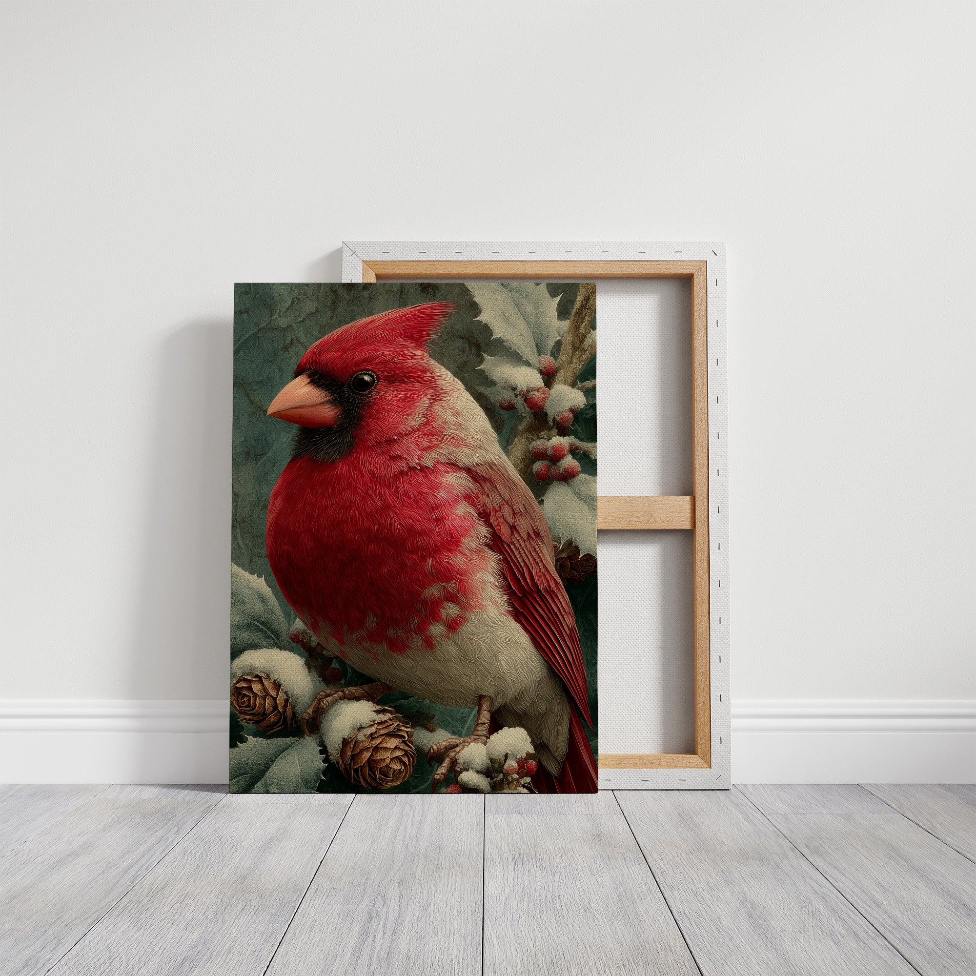 Cardinal Among the Holly
