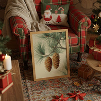 Pine Cones Dance In Winter's Light