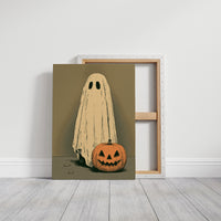 Just a Ghost and His Pumpkin