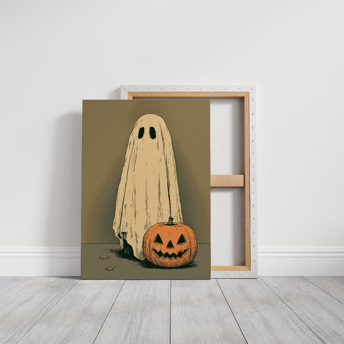 Just a Ghost and His Pumpkin