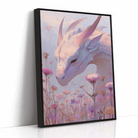 Dragon Bows Through Wildflower Mist