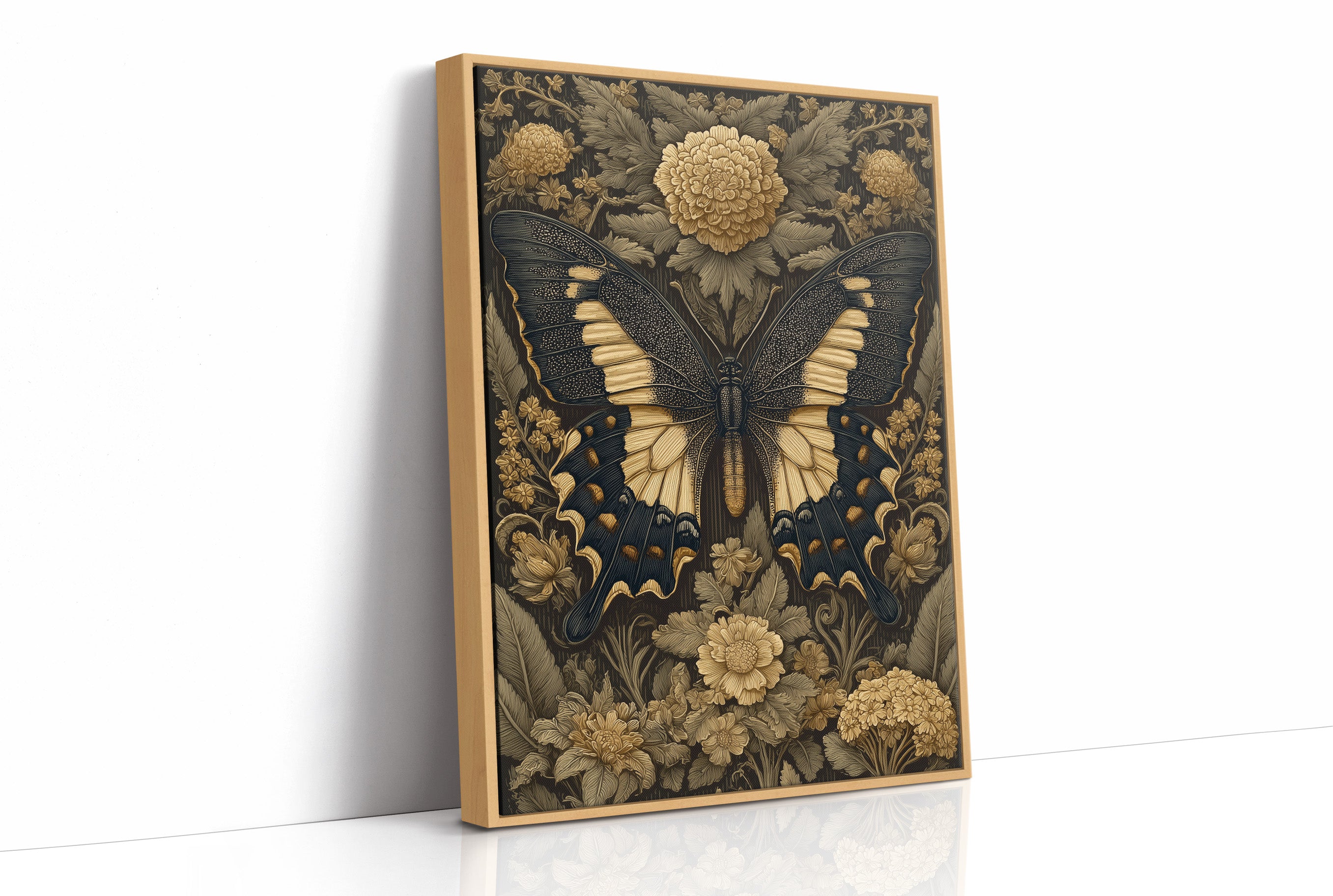 Black Wings Edged in Gold