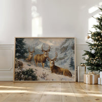 Winter Peaks Call The Deer Home
