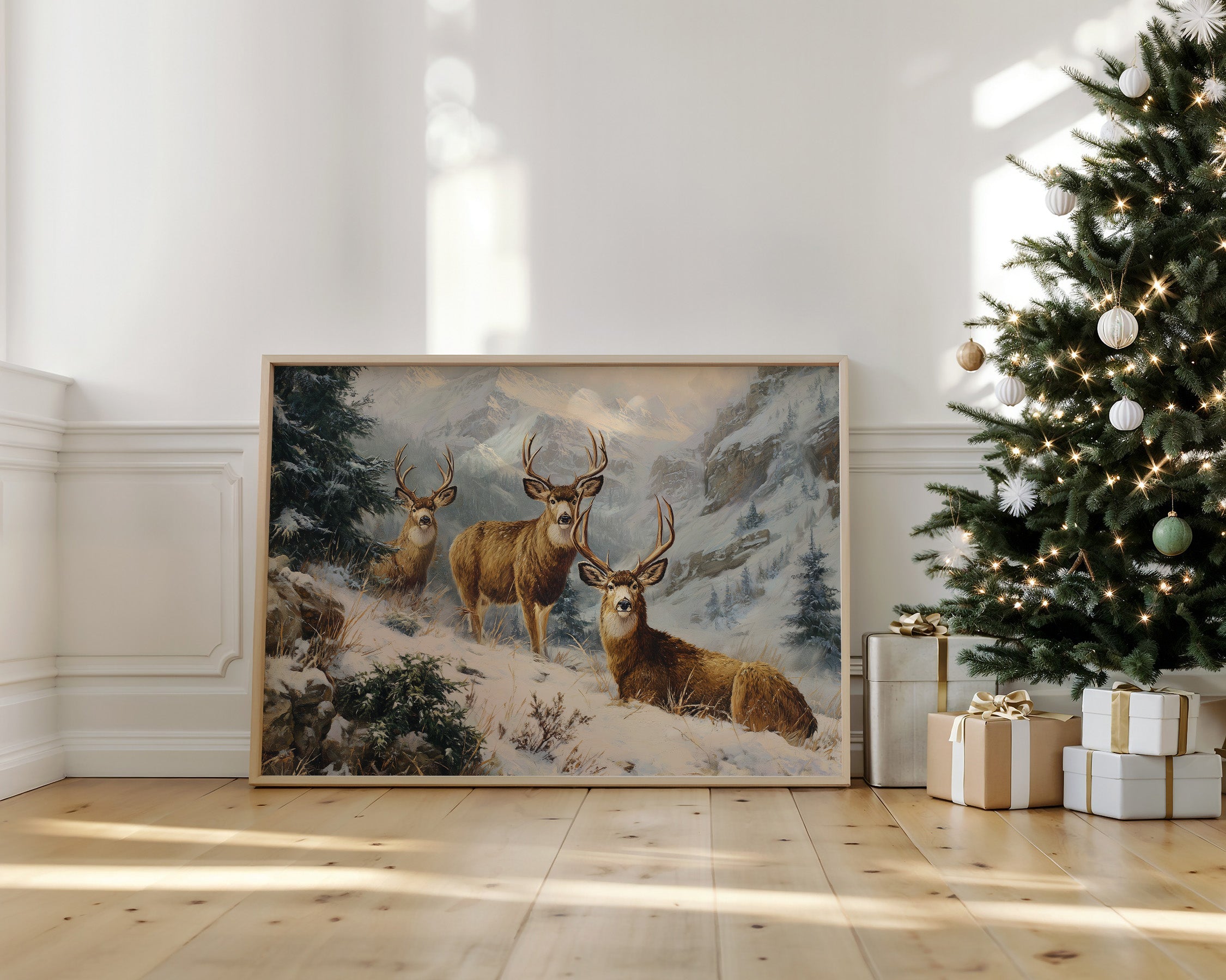 Winter Peaks Call The Deer Home