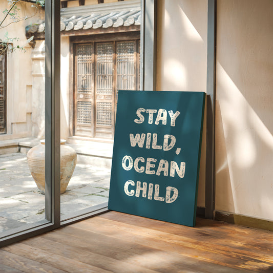 Ocean Letters Carved In Morning