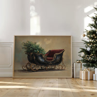 Vintage Sleigh Awaits December Magic