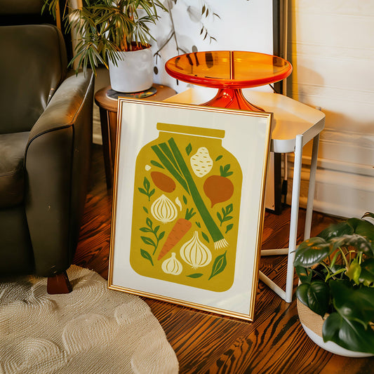 Autumn's Harvest In Mason Glass