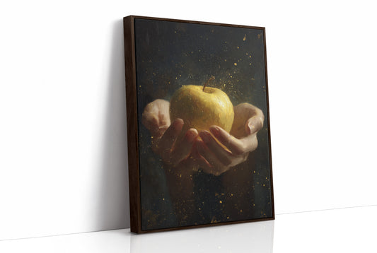 Golden Fruit In Offered Hands